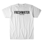 FRESHWATER TRADITIONS TEE -WHITE ON BLACK