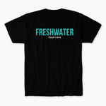 FRESHWATER TRADITIONS TEE -WHITE ON BLACK