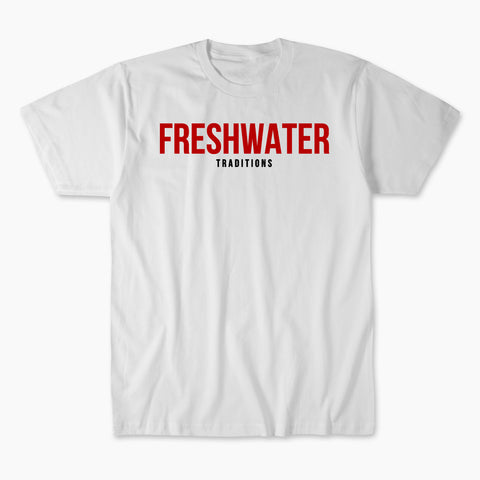 FRESHWATER TRADITIONS TEE -WHITE