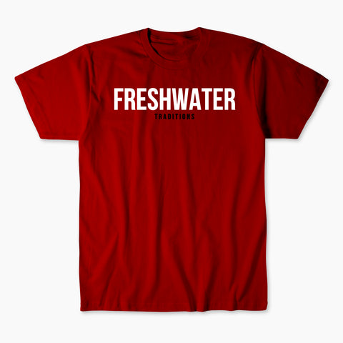 FRESHWATER TRADITIONS TEE -RED